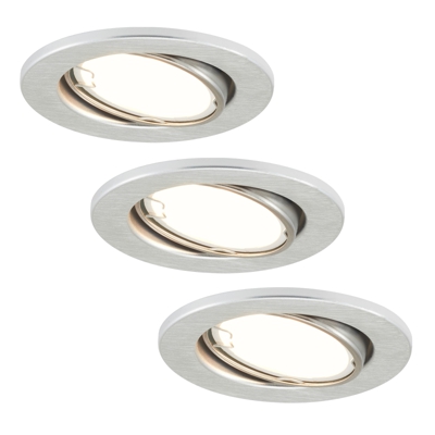 Lámpara empotrada LED 7221-039 Fit set 3, aluminio