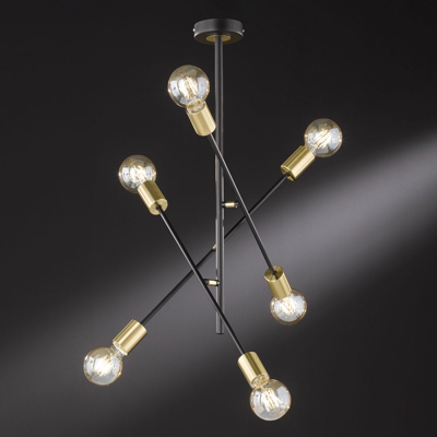Lámpara de techo Tandil, suspensión simple 6 luces