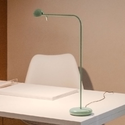 Vibia Pin 1655 lámpara mesa LED, largo 40cm, verde