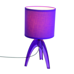 Lámpara de mesa de moda Ufolino, violeta en oferta