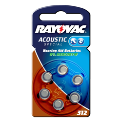Pila de botón Rayovac 312 Acoustic 1,4V, 180m/Ah en oferta