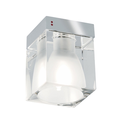 Cubetto lámpara de techo 1 luz, transparente