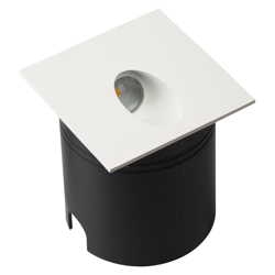 Lámpara empotrada LED Aspen IP65, angular, blanco características