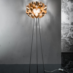 Slamp Flora - lámpara de pie de diseño, cobre en oferta