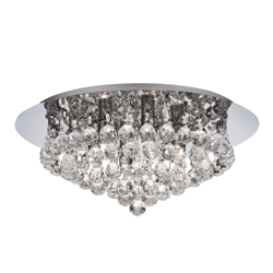 Lámpara de techo Hanna cromo bolas de cristal 45cm precio