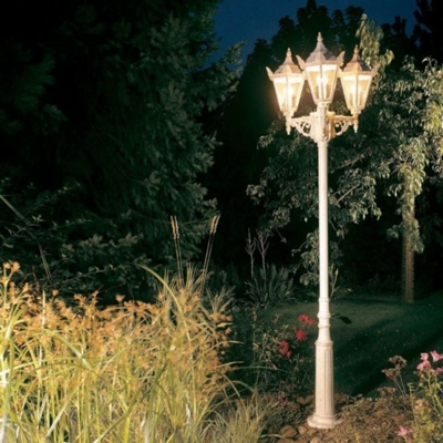 Farola estilo casa de campo 756 W, 3 luces