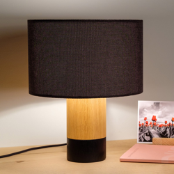 Lámpara de mesa Klippa negro Trooper grafito 31cm en oferta