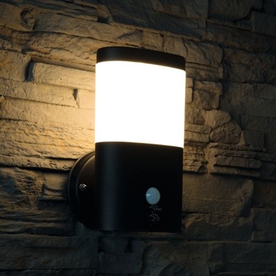 Aplique LED Camella acero inoxidable, con sensor