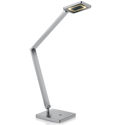 Lámpara de mesa Space atenuador táctil níquel mate