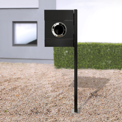 Buzón de pie Letterman II caja prensa negro características