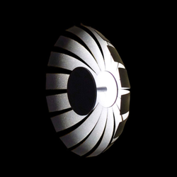 Plafón LED de diseño Loto, antracita, 27 cm precio