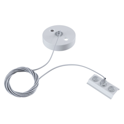 Suspensión metálica Track, riel monofásico, blanco en oferta