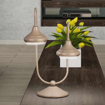 Lámpara de mesa 1680/2L 2 luces, havana beige