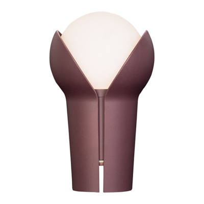 Innermost Bud lámpara mesa LED, portátil aubergine