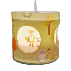 Lámpara colgante giratoria Animales del bosque en oferta