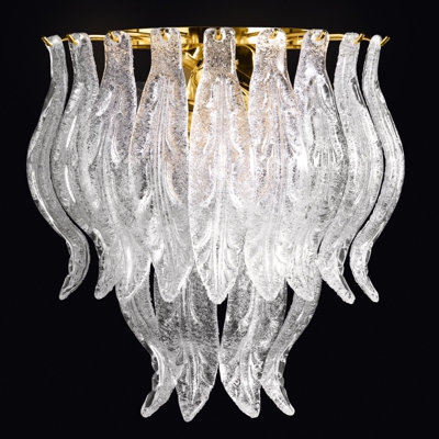 Aplique Petali con vidrio Murano 33 cm