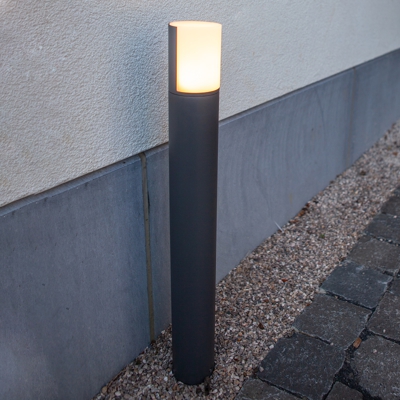 Bolardo luminoso LED Cyra, cabezal giratorio