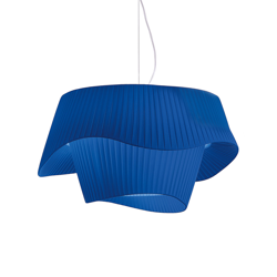 Modo Luce Cocó lámpara colgante textil Ø 60cm azul precio