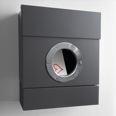 Buzón de pared Letterman II, caja prensa antracita