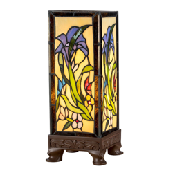 Lámpara de mesa KT180029 de estilo Tiffany, 4 pies en oferta