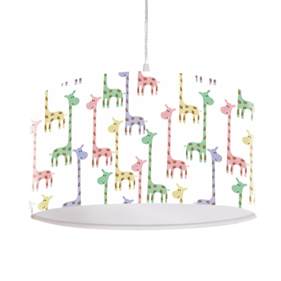 Lámpara colgante Jirafa pantalla estampada Ø 40 cm