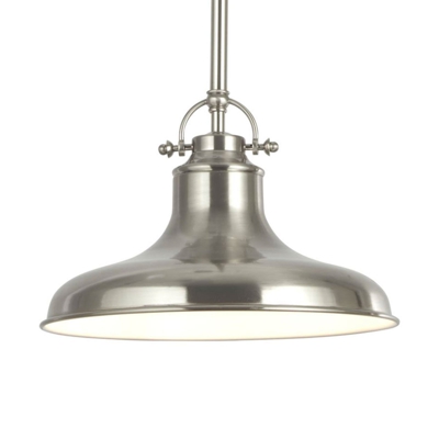 Lámpara colgante Dallas, aspecto industrial, plata