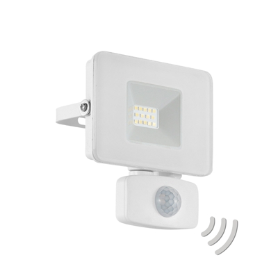 Foco de exterior LED Faedo 3, sensor, blanco, 10W