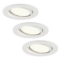 Lámpara empotrada LED 7221-036 Fit set de 3 blanco en oferta