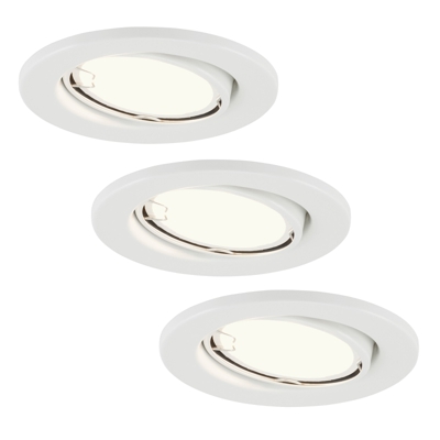 Lámpara empotrada LED 7221-036 Fit set de 3 blanco