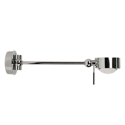 Lámpara de lectura LED Puk Hotel, 28 cm, cromo
