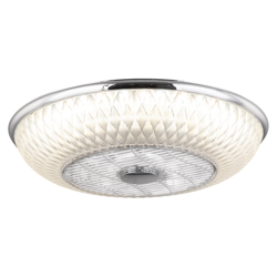 Ventilador de techo LED Rosario, blanco-cromo precio