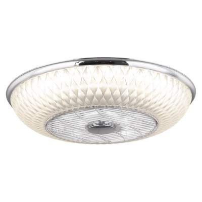 Ventilador de techo LED Rosario, blanco-cromo