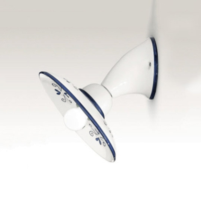 Aplique Bassano, blanco, detalles azul