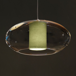 Modo Luce Ellisse lámpara colgante tela Ø 60 verde características