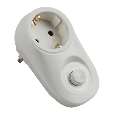 Dimmer de enchufe 500036, cierre seguridad niños
