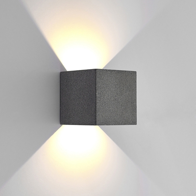 Lucande aplique LED de exterior Naja, hormigón