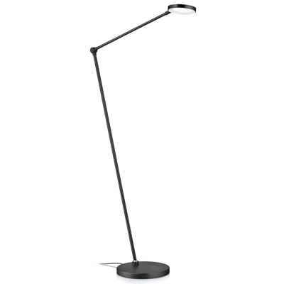 Lámpara de pie LED Thea-S, control gestos, negro