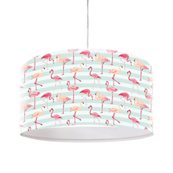 Lámpara colgante Miami estampada, diseño flamencos en oferta