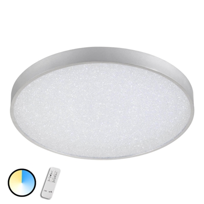 Plafón LED Glam, redondo, con mando a distancia