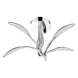 Lámpara LED de techo Hampton, cromo, 5 luces precio