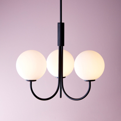 Lámpara de araña Balloon interruptor 3 luces negro precio