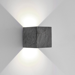 Lucande aplique LED de exterior Naja, look pizarra en oferta