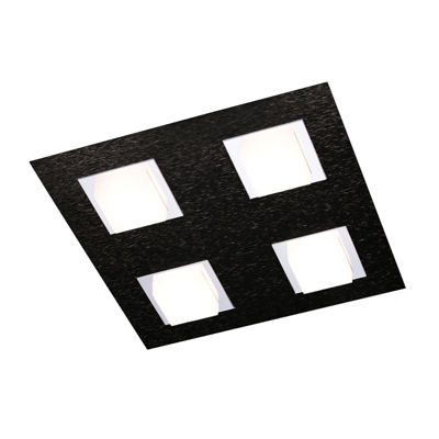 GROSSMANN Basic lámpara de techo 4 luces negro