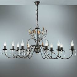 Lámpara de araña ovalada Campana, 110 cm precio