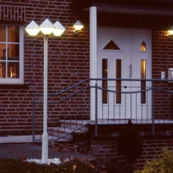 Moderna farola 181, blanco, 3 luces en oferta