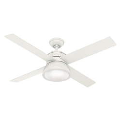 Hunter Loki ventilador roble blanqueado/blanco características