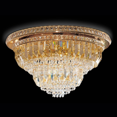 Lámpara de techo Cristalli, 60cm en oro