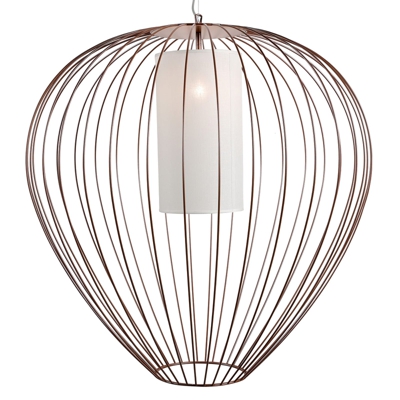 Karman Cell - lámpara colgante jaula Ø84cm, bronce
