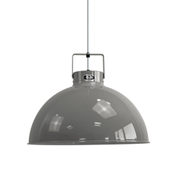 Jieldé Dante D450 lámpara colgante, gris, Ø 45 cm en oferta