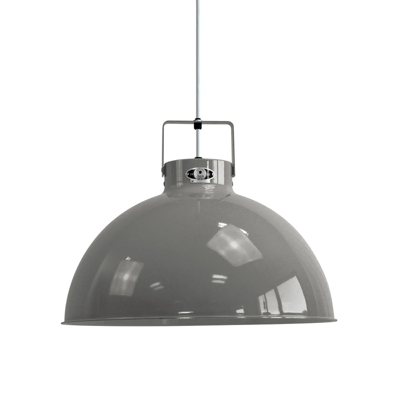 Jieldé Dante D450 lámpara colgante, gris, Ø 45 cm